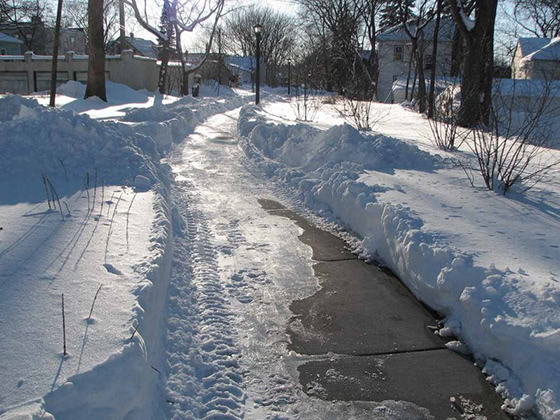 side walk ice melter